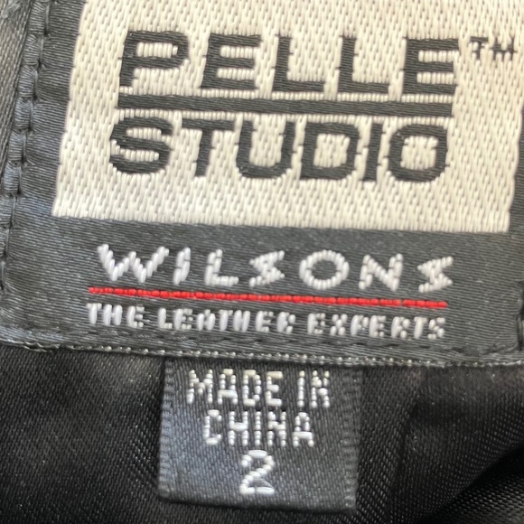 Wilson’s Leather black straight leg leather pants - Picture 7 of 7